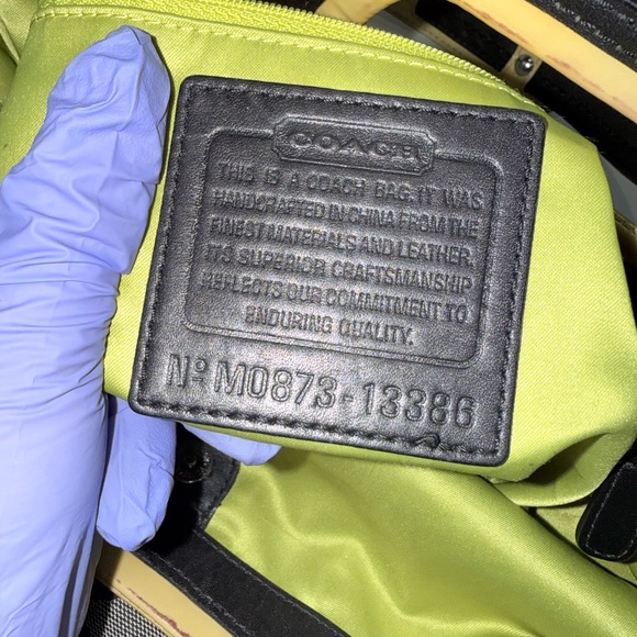 Coach Monogram Black and Grey Tote Bag - Picture 7 of 14